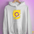 Intersex Pride Flag Ripped Reveal Hoodie - White