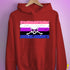 Genderfluid Pride Pirate Flag Hoodie - Red