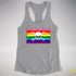 Gilbert Baker LGBTQ Pride Pirate Flag Racerback Tank - Heather Grey