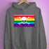 Gilbert Baker LGBTQ Pride Pirate Flag Hoodie - Grey Heather