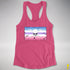 Bigender Pride Pirate Flag Racerback Tank - Hot Pink