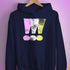 Twink Pride Grunge Exclamation Points Hoodie - Navy