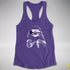 Pride Sloth Demisexual Pride Flag Sunglasses Women's Racerback Tank - Purple