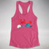 Believe Polysexual Pride Jingle Bell Racerback Tank - Hot Pink