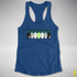 Agender Pride Christmas Lights Racerback Tank - Royal
