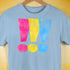 Pansexual Pride Exclamation Points Premium Unisex T-Shirt - Baby Blue