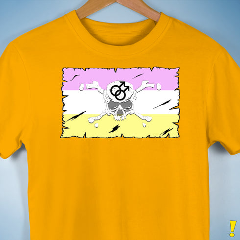 Twink Pride Pirate Flag Premium Unisex T-Shirt - Gold