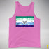 Gay Male Pride Pirate Flag Premium Tank Top - Neon Pink