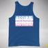 Assume Nothing Bigender Pride Flag Premium Tank Top - Royal Blue
