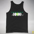 Agender Pride Christmas Lights Premium Tank Top - Black