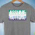 Assume Nothing Gay Male Pride Flag Premium Unisex T-Shirt - Grey Heather