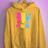 Pansexual Pride Exclamation Points Hoodie - Mustard
