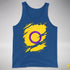 Intersex Pride Flag Ripped Reveal Premium Tank Top - Royal Blue