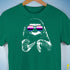 Pride Sloth Genderfluid Flag Sunglasses Premium Unisex T-Shirt - Kelly Green