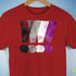Asexual Pride Exclamation Points Premium Unisex T-Shirt - Red