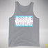 Assume Nothing Transgender Pride Flag Premium Tank Top - Grey Heather
