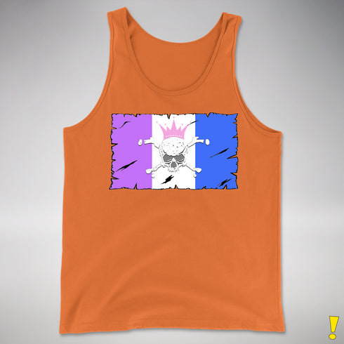 Drag Pride Pirate Flag Premium Tank Top - Orange