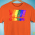 LGBTQ Pride Exclamation Points Premium Unisex T-Shirt - Orange