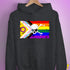 Intersex Inclusive Progress Pride Pirate Flag Hoodie - Dark Grey Heather