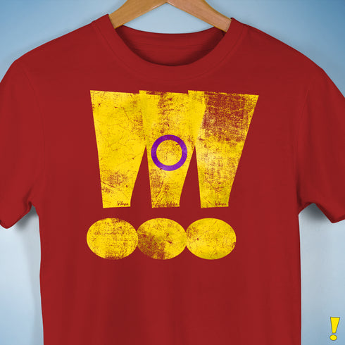 Intersex Pride Grunge Exclamation Points Premium Unisex T-Shirt - Red