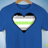 Agender Pride 8-Bit Pixel Heart Premium Unisex T-Shirt - Royal Blue
