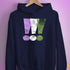 Genderqueer Pride Exclamation Points Hoodie - Navy