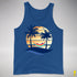 Pansexual Pride Hammock Summer Beach Sunset Premium Tank Top - Royal Blue