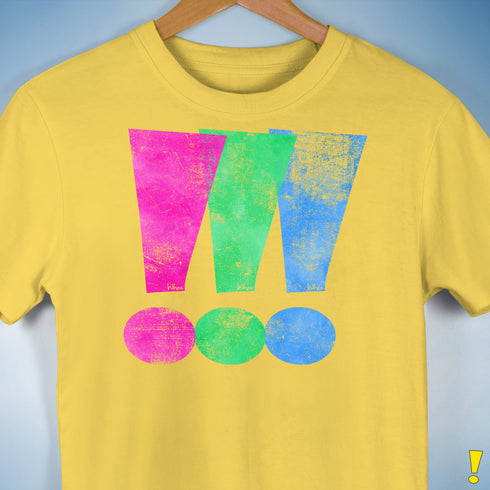 Polysexual Pride Exclamation Points Premium Unisex T-Shirt - Yellow