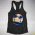 Genderqueer Pride Hammock Summer Beach Sunset Racerback Tank - Black
