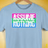 Assume Nothing Polysexual Pride Flag Premium Unisex T-Shirt - Baby Blue