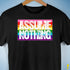 Assume Nothing Gilbert Baker Original LGBTQ Gay Pride Flag Premium - Black
