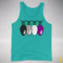 Asexual Pride Christmas Lights Premium Tank Top - Teal
