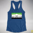Aromantic Pride Pirate Flag Racerback Tank - Royal
