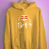 Pride Sloth Lesbian Flag Sunglasses Hoodie - Mustard