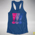 Bisexual Pride Exclamation Points Racerback Tank - Royal