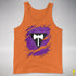 Lesbian Labrys Pride Flag Ripped Reveal Premium Tank Top - Orange
