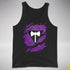 Lesbian Labrys Pride Flag Ripped Reveal Premium Tank Top - Black