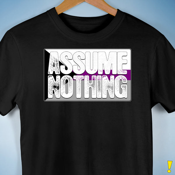 Assume Nothing Demisexual Pride Flag Premium Unisex T-Shirt - Black