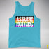 Assume Nothing Philly LGBTQ Gay Pride Flag Premium Tank Top - Aqua Triblend