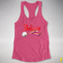 Believe Lesbian Pride Jingle Bell Racerback Tank - Hot Pink