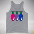 Bisexual Pride Christmas Lights Premium Tank Top - Grey Heather