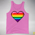 Gilbert Baker Original LGBTQ Gay Rainbow Pride 8-Bit Pixel Heart - Neon Pink
