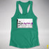 Assume Nothing Demisexual Pride Flag Racerback Tank - Kelly Green