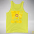 Intersex Pride Grunge Exclamation Points Premium Tank Top - Neon Yellow