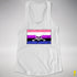 Genderfluid Pride Pirate Flag Racerback Tank - White