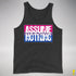 Assume Nothing Bisexual Pride Flag Premium Tank Top - Charcoal Triblend