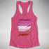 Pink Lesbian Ripped Reveal Racerback Tank - Hot Pink