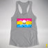 Pansexual Pride Pirate Flag Racerback Tank - Heather Grey