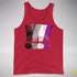 Asexual Pride Exclamation Points Premium Tank Top - Red