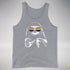 Pride Sloth LGBTQ Flag Sunglasses Premium Tank Top - Grey Heather